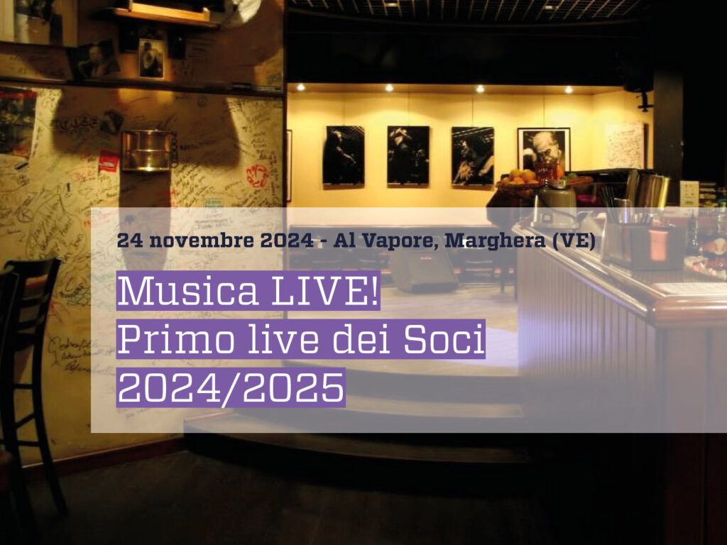 Musicalive - Primo live dei Soci 2024-2025 - Al Vapore